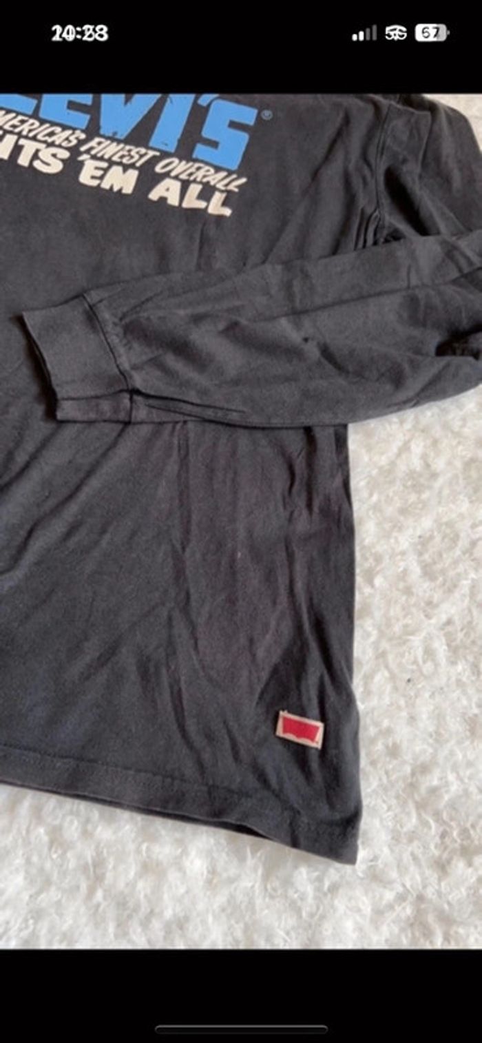 Teeshirt Levis gris manches longues XL - photo numéro 4
