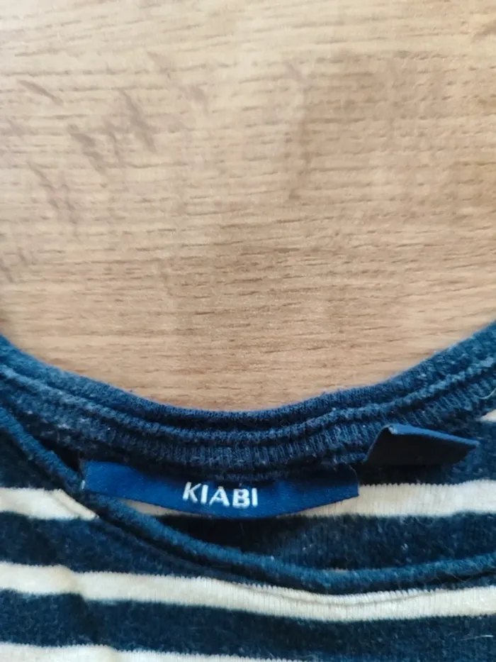 Débardeur Kiabi Rayé Bleu Marine et Blanc, Taille M - photo numéro 5