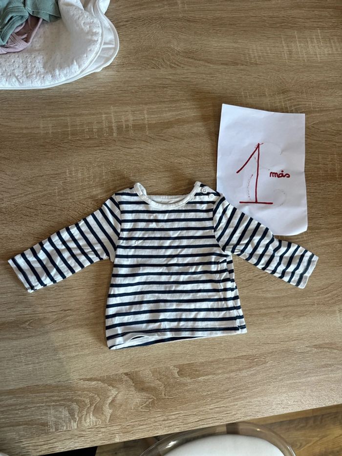 Marinière bébé 1 mois