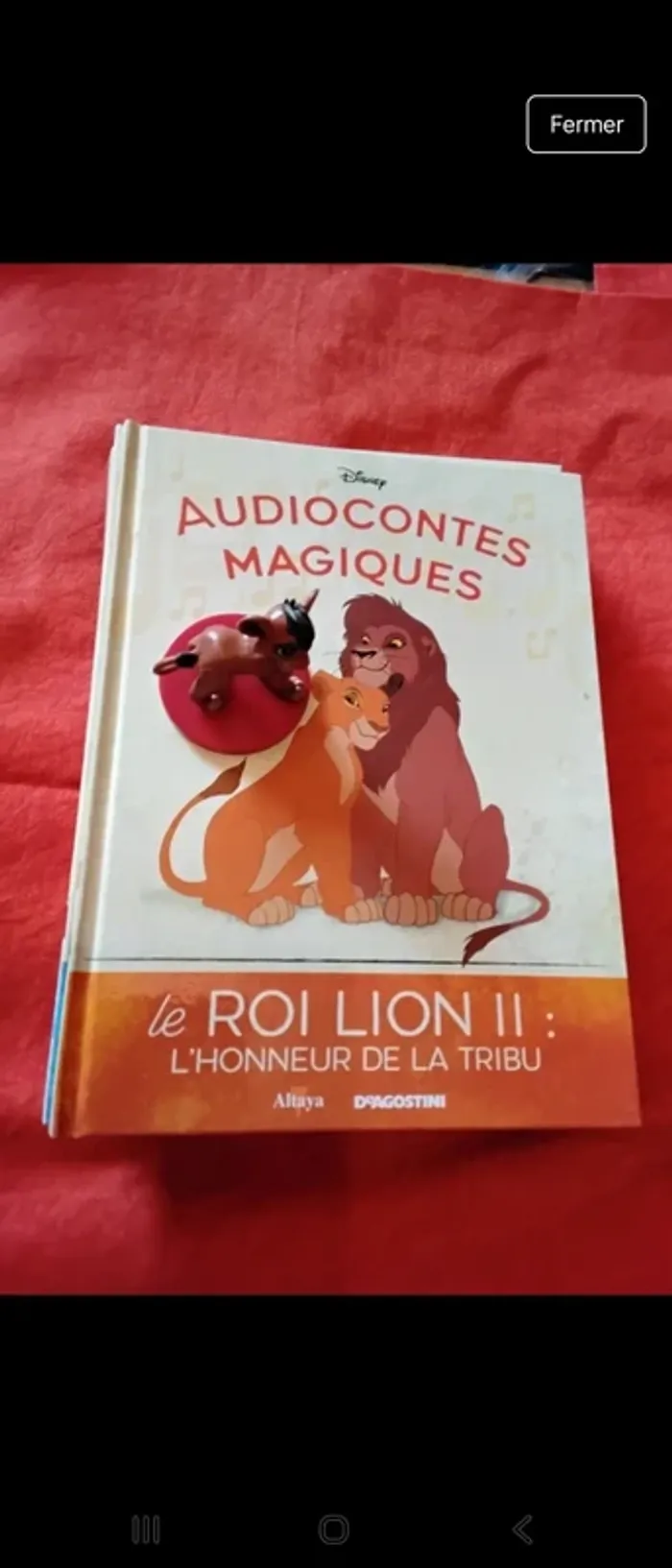 Livre+Figurine 61 audioconte magique altaya deagostini disney magic audio conte compte