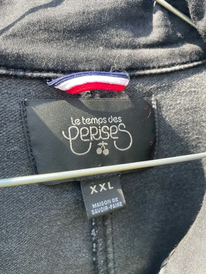 Veste en jean noir délavé Le Temps des Cerises – Style d’origine - photo numéro 7