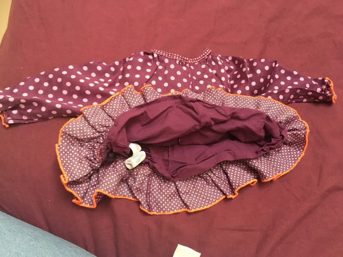robe violette à pois orchestra 6 mois - photo numéro 3