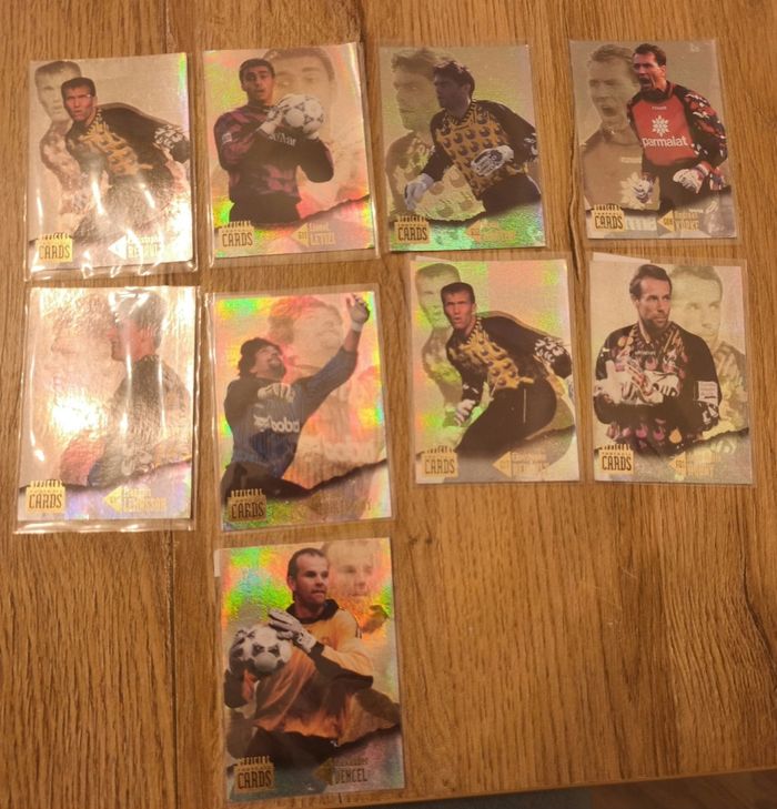 Vends cartes vintage foot rare gardiens 1997