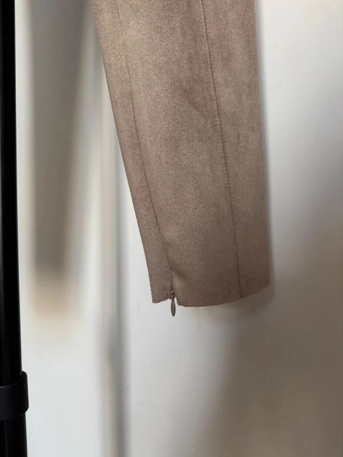 Tregging ajuste suédine faux suéde leggings M Zara - photo numéro 3