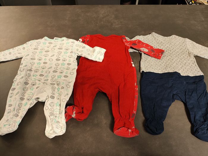 Lot de 3 pyjamas légers bébé – Taille 3 mois – Orchestra - photo numéro 5