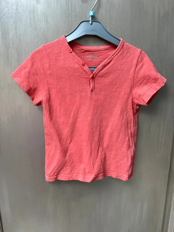 T-shirt manche courte orchestra corail 5 ans - photo numéro 3