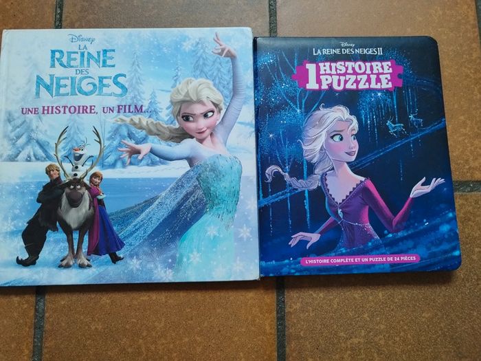 Lot de 2 livres reine des neiges