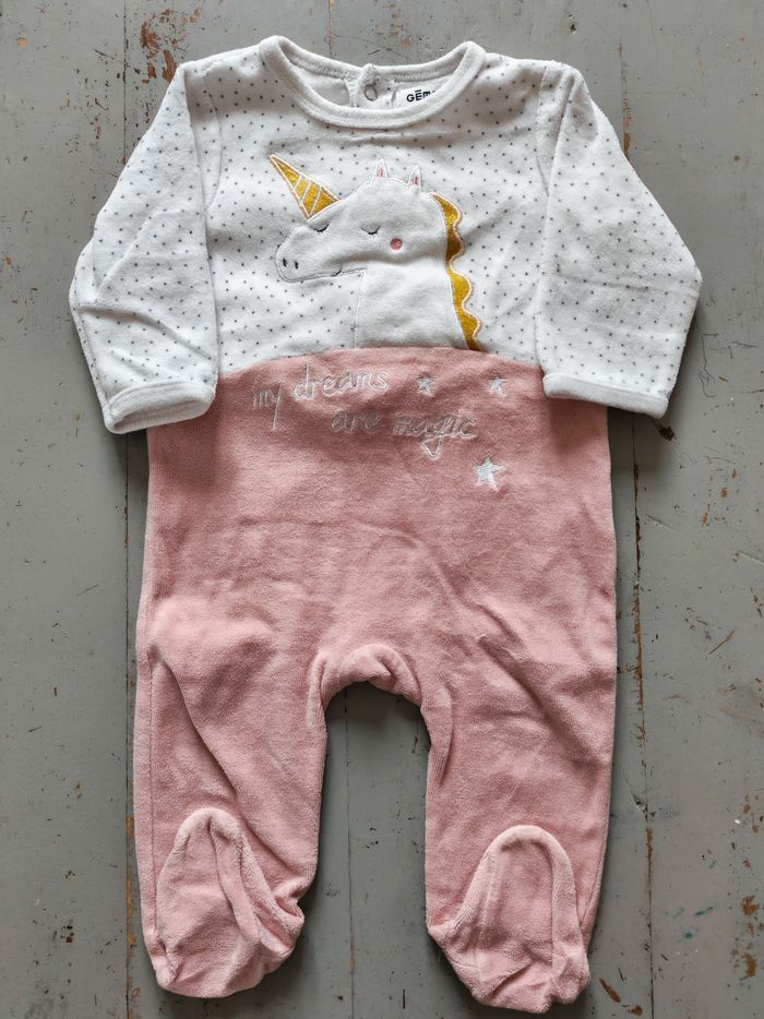 Pyjama bébé fille 9 mois – Gemo – Licorne 🦄