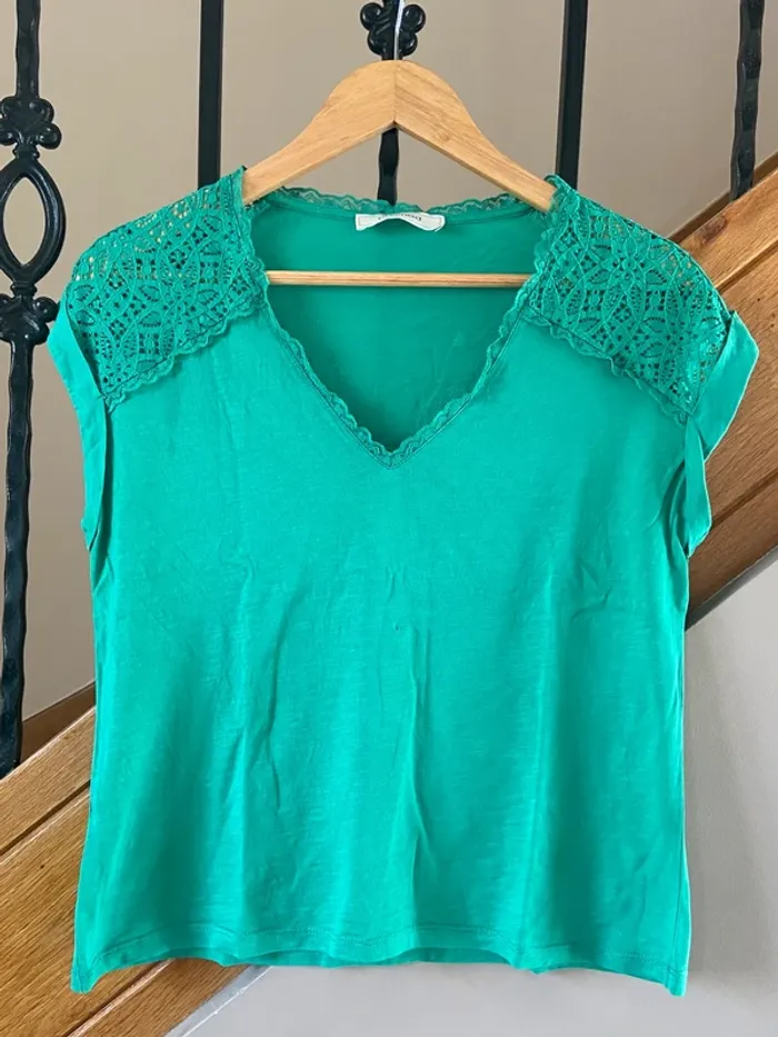 T-shirt Vert Promod - photo numéro 2