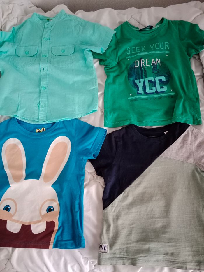Lot t shirts 16 pcs 4/5 ans