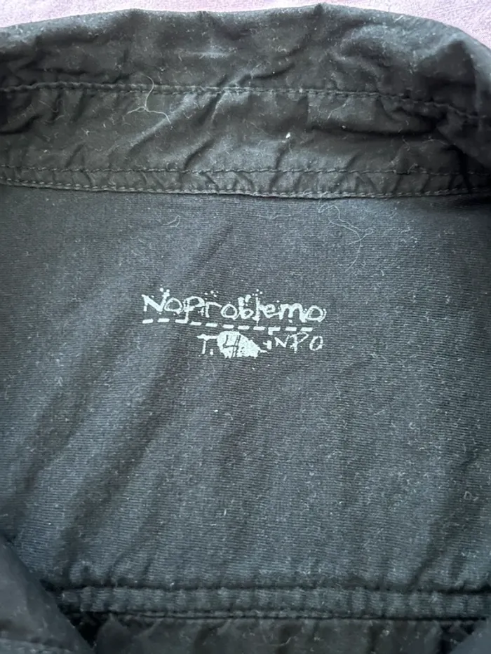 Chemise noire à manches courtes No Problemo - Taille L (taille française) - photo numéro 6