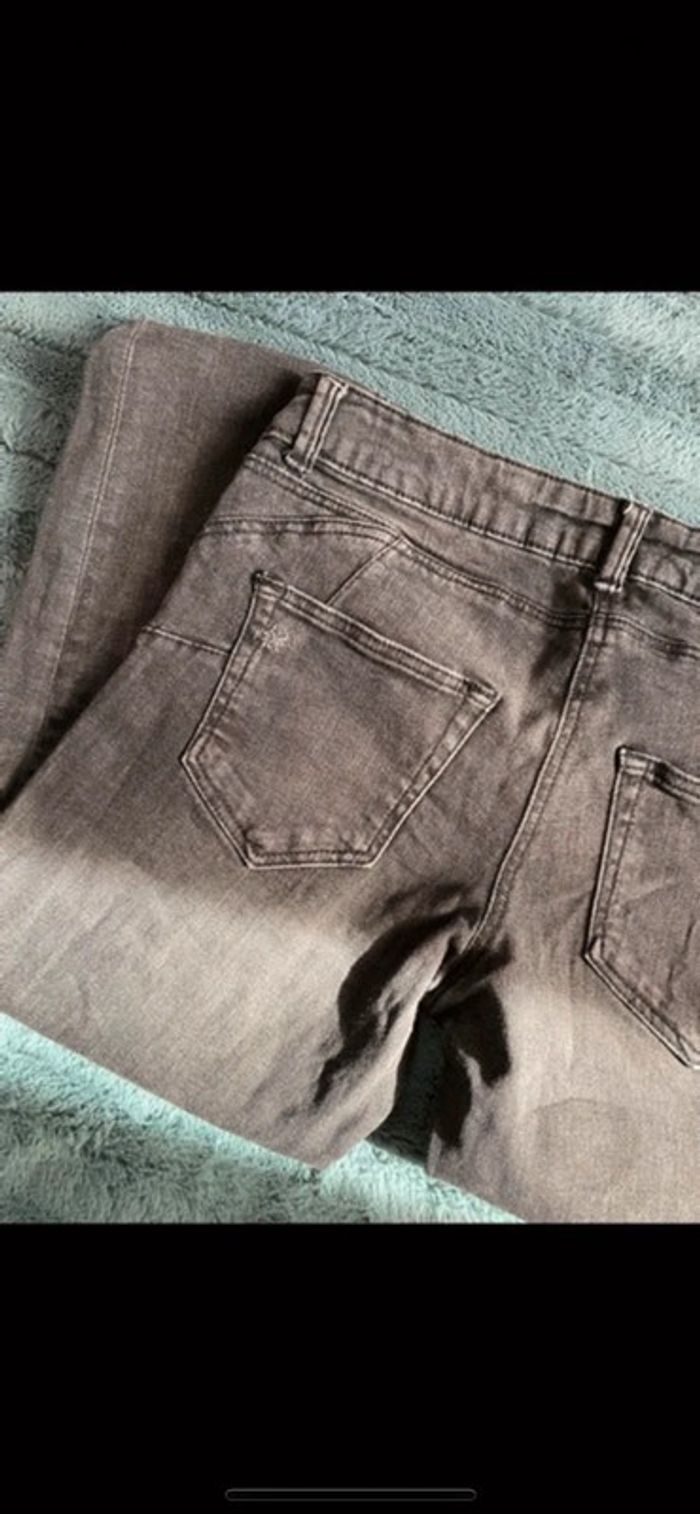 Jean skinny fit délavé - Look destroy - Taille S / 16 ans (Kiabi) - photo numéro 4