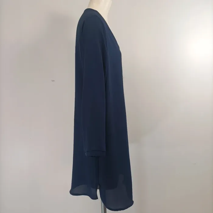 Robe courte/ tunique longue Bleu marine (A992) - photo numéro 7
