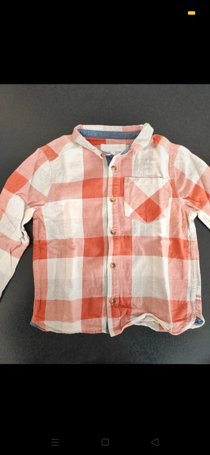 Chemise à carreaux 4ans