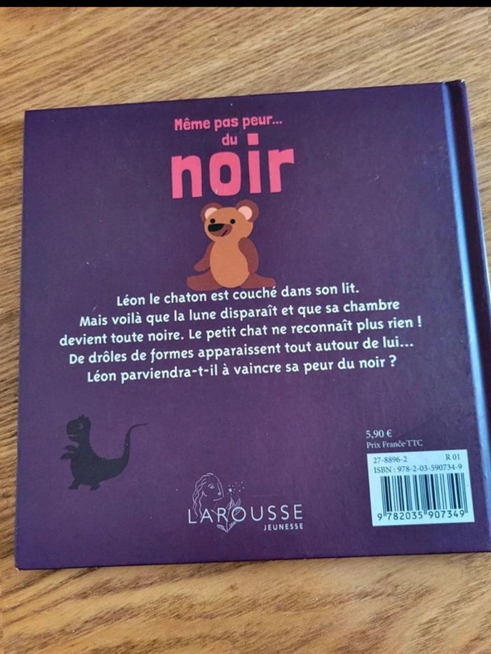 Même pas peur du noir – Livre enfant Larousse – Peur du noir, monstres & lumière – Très bon état - photo numéro 7
