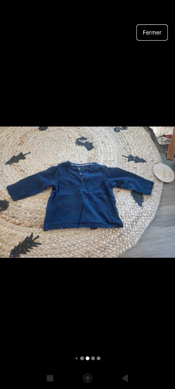 Lot 10 hauts manches longues 9 mois - photo numéro 10