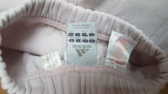 Pantalon de jogging Adidas bébé 12 mois rose pâle - photo numéro 2