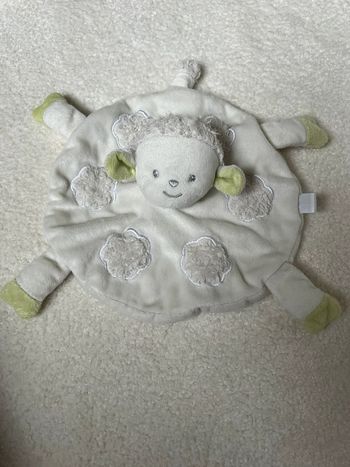 Doudou plat mouton blanc Kimbaloo
