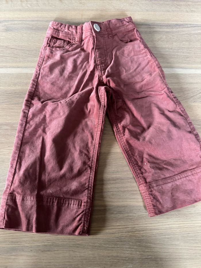 Lot 2 pantalons velours Zara 18/24 mois - photo numéro 2