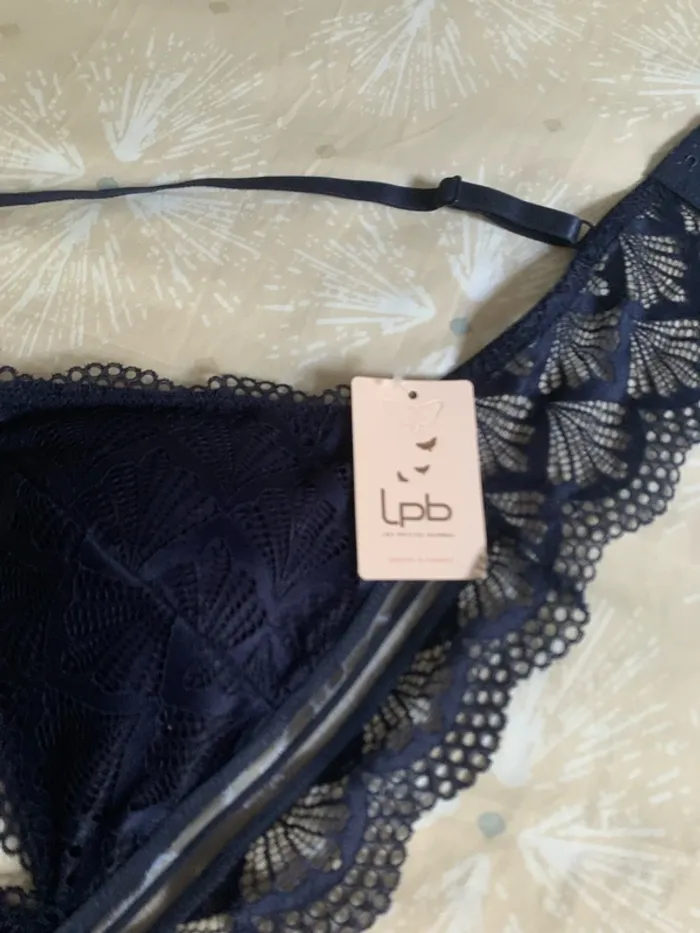 Soutien gorge les petites bombes taille XL bleu marine - photo numéro 2