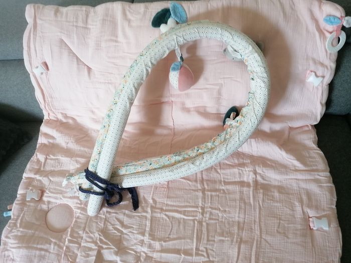 Lot de jeux d'éveil 1er âge, tapis d'éveil et ours polaire blanc vert baudet - photo numéro 5