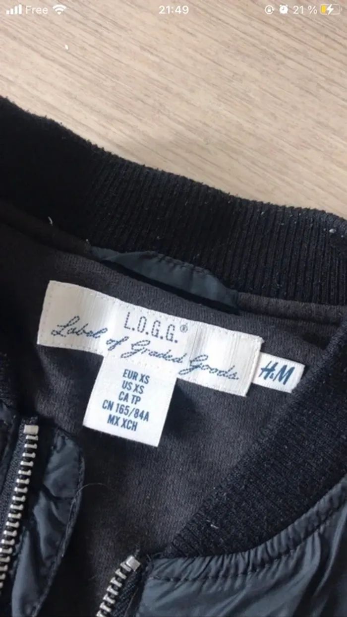 Blouson / veste coupe bombers H&M - photo numéro 4
