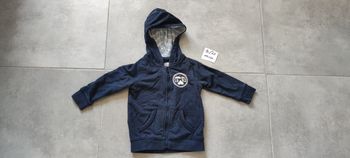 Veste à capuche bleu marine bébé garçon 9/12 mois