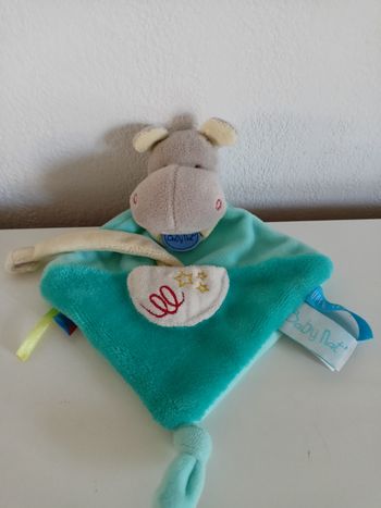 Doudou hippopotame baby nat 20 cm