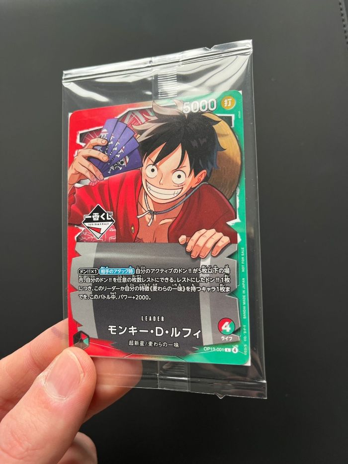 One Piece Card Game – Monkey D. Luffy OP13-001 Ichiban Kuji – Scellée - photo numéro 3