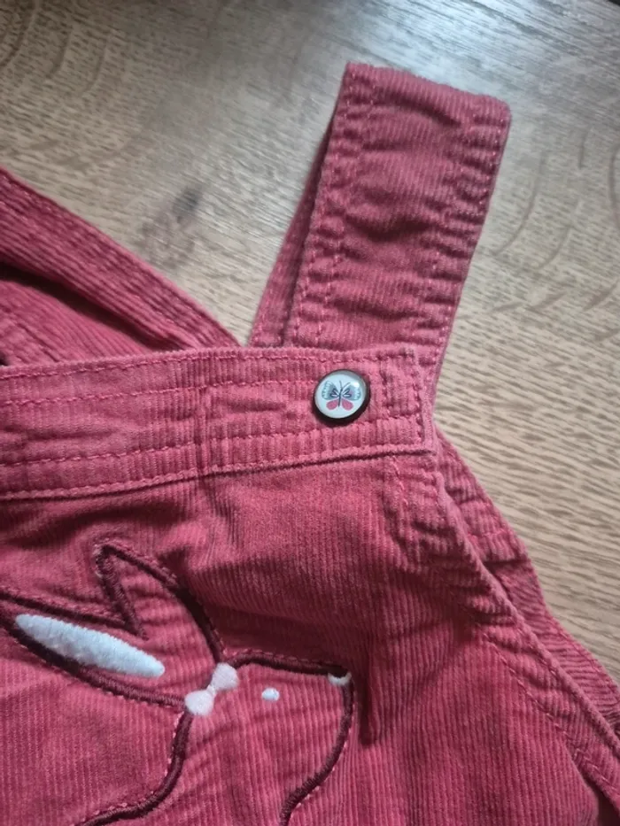 🐰 Salopette short en velours thème lapin - 6 mois Creeks - photo numéro 5