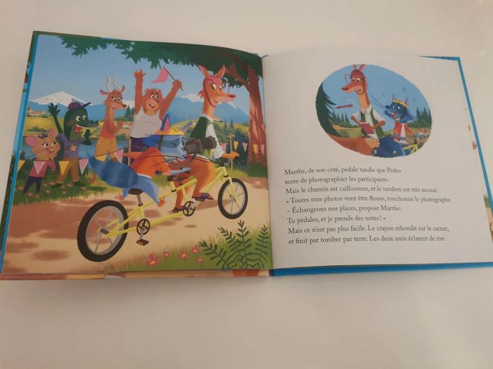 Livre esprit sportif la course de vélo hachette jeunesse - photo numéro 3