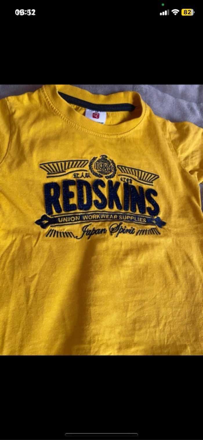 Ensemble short et t-shirt redskins  Taille 4 ans - photo numéro 4