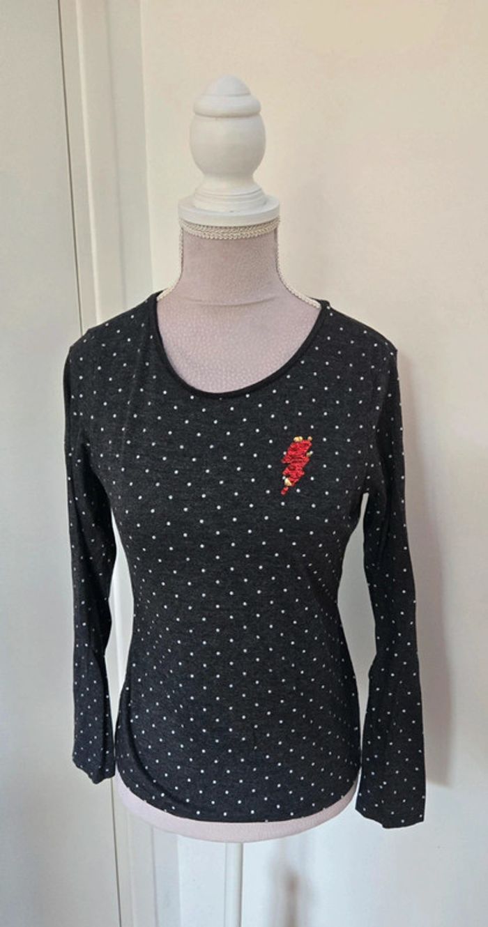 T-shirt gris a poids In extenso 12 ans