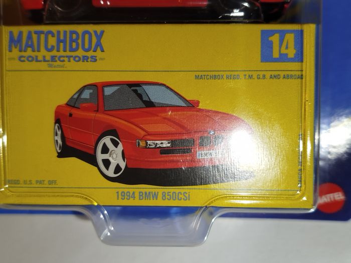 Matchbox 1994 BMW 850CSi Collectors Series 2025 - photo numéro 3
