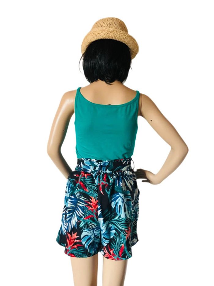🌴Short tropical Look Estival jungle foliage summer shorts🌴 - photo numéro 2