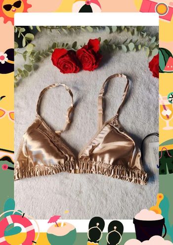 Soutien gorge doré bumpro