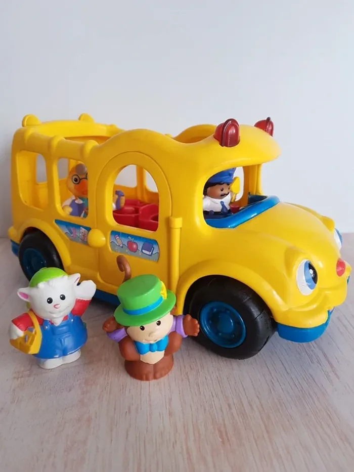 Bus scolaire musical jaune Little people de Fisher Price - photo numéro 3
