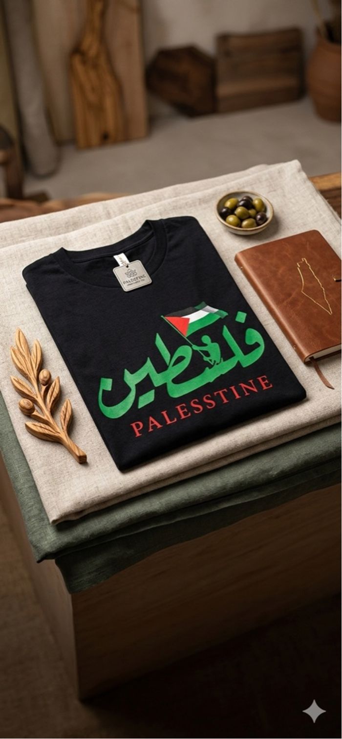 T shirt Palestine 100% coton - photo numéro 3
