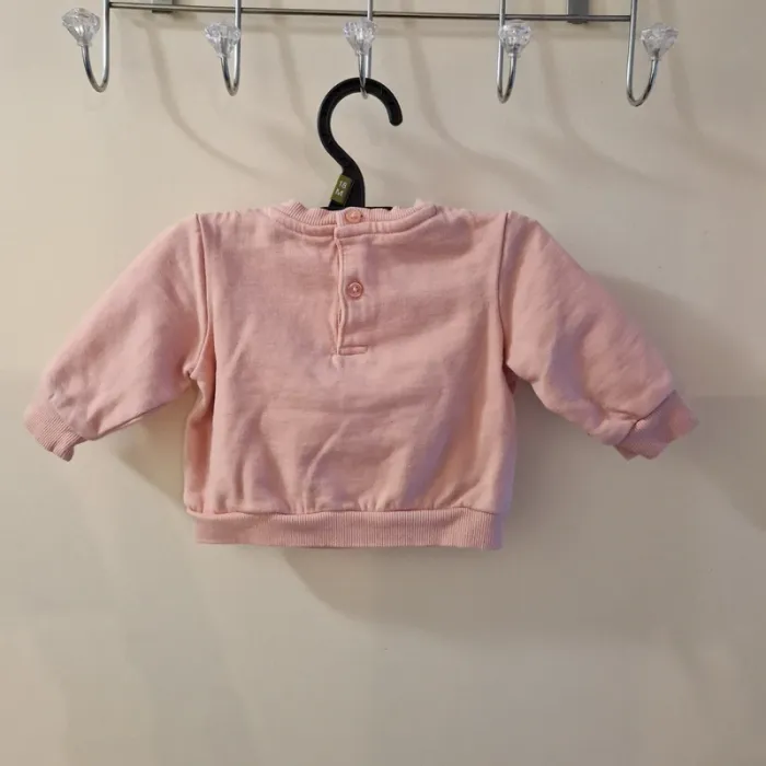 9 mois pull / sweat rose - photo numéro 3