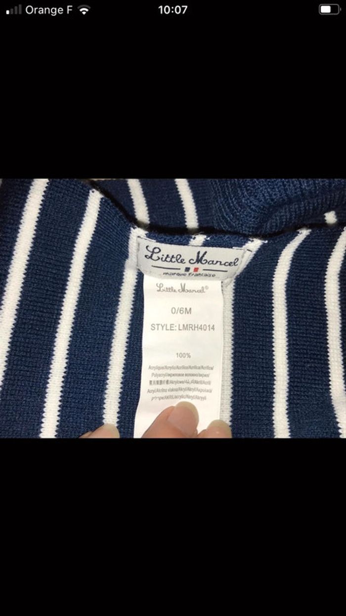 ensemble bonnet, écharpe et moufles Little marcel, - photo numéro 2