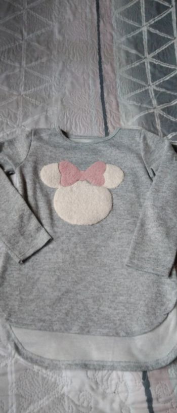 Sweat léger tête de Minnie gris fille 12 ans