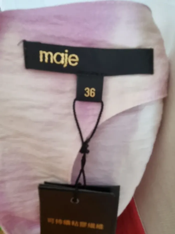 Sublime robe maje tie dye fushia neuve avec étiquette T36 - photo numéro 9