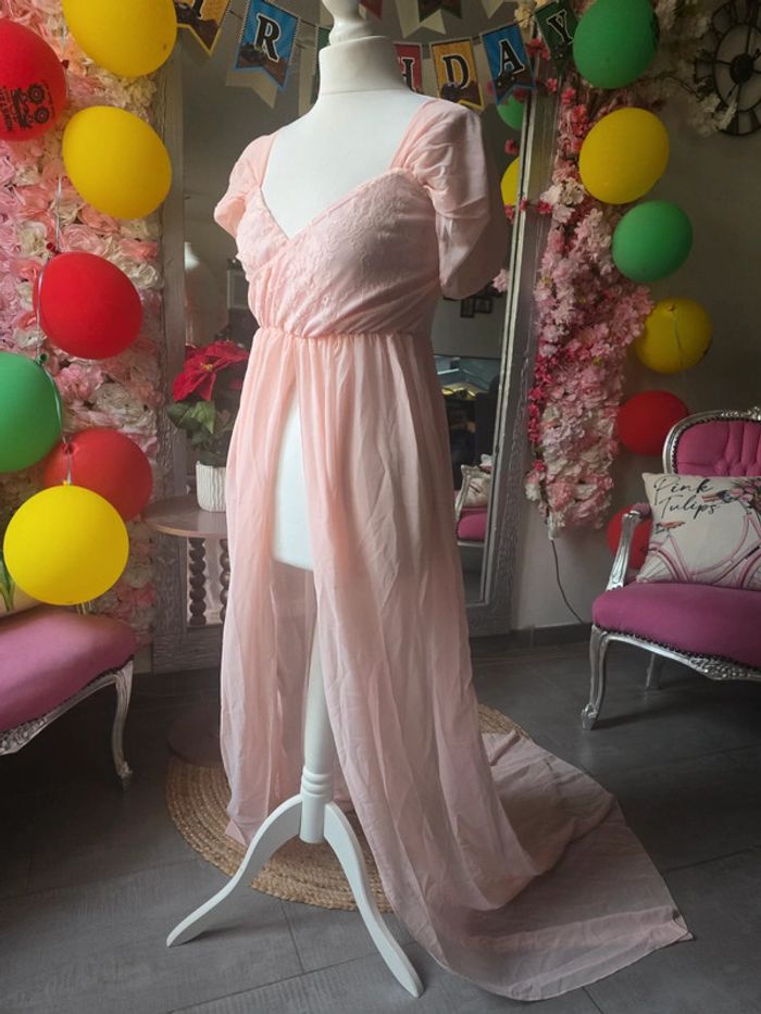 Robe pour shot photos grossesse rose neuf
