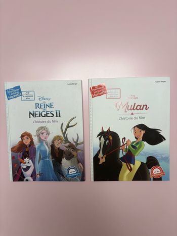2 livres Disney les premières lectures