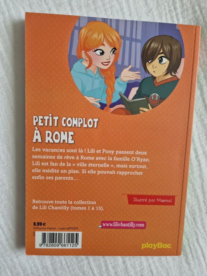 Livre Lili Chantilly - Petit complot à Rome - photo numéro 2