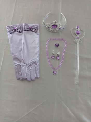 Lot accessoires violet princesse 3-6ans