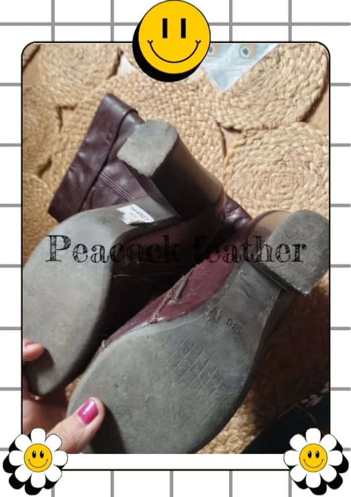 Bottes talons marrons 36 - photo numéro 9