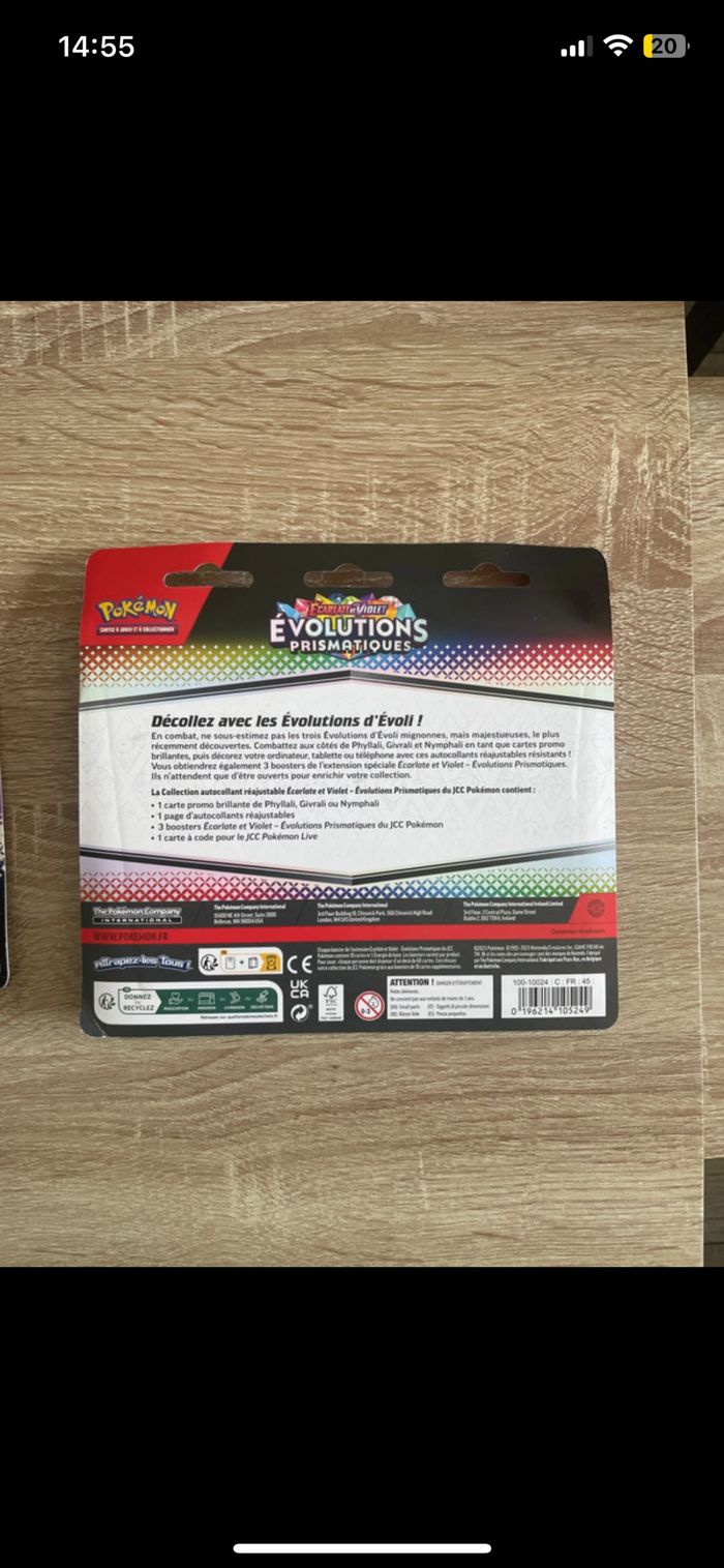 Lot 2 tripack Nymphali évolutions prismatiques 8.5 - photo numéro 3