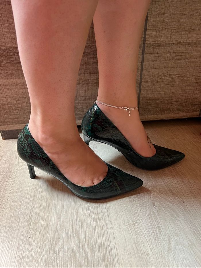 Escarpins style croco san marina 38