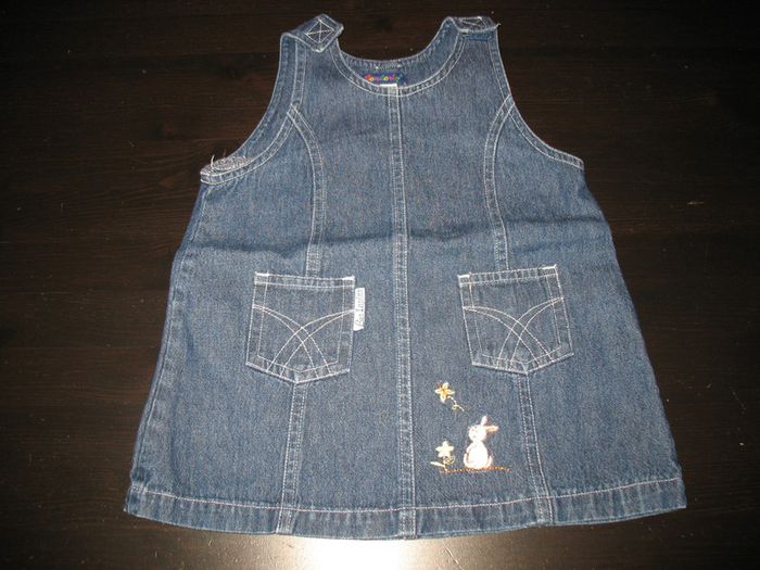 ROBE SM EN JEAN BLEU FONCÉ BÉBÉ FILLE "MENDERLY" - 6 MOIS - n°03
